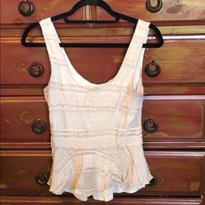 Peplum lace top